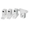 WINGONEER 4PCS SK8 8mm CNC Linear Motion Ball Slide Unit Rail Support Guide Shaft Bearing