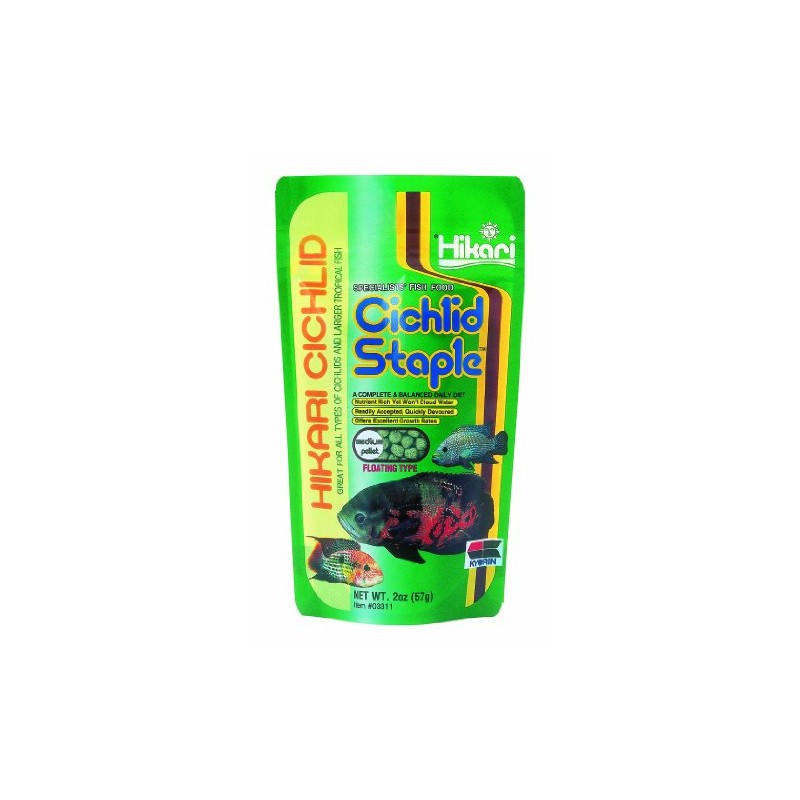 Hikari 2-Ounce Cichlid Staple Floating Pellets for Pets, Medium