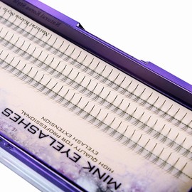 Scala 3 Roots Soft Black C Curl 0.07mm 105pcs Individual Mink False Eyelashes Cluster Fake Lashes Individual False Lashes (13mm)