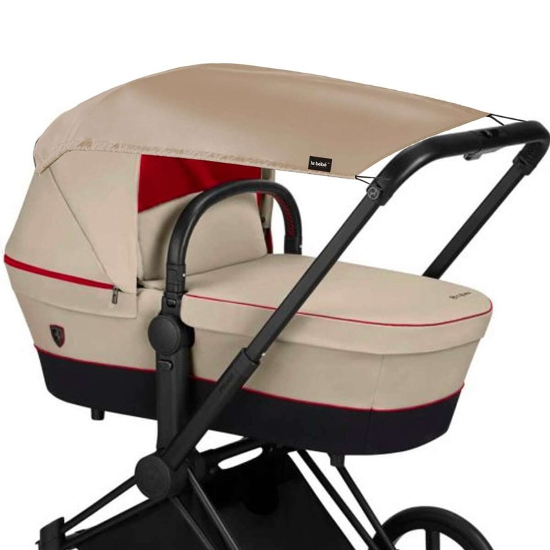 Universal Flexible Sun Canopy with UV Protection, Latte Colour Pram