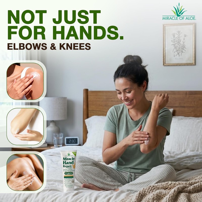 Crema reparadora de manos Miracle con 60% UltraAloe, 8 Oz
