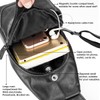 Men's Sling Bag Genuine Leather Chest Shoulder Backpack Cross Body