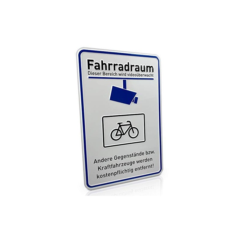 Betriebsausstattung24® "Bicycle Room" Sign | Only for Bicycles - Video