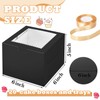 KPOSIYA 40pcs 6x6x5 inch Mini Cake Boxes with Cake Boards