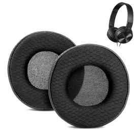ACCOUTA Ear Pads Compatible with Sony MDR ZX110NC MDRZX110NC MDR-ZX110NC Headphones Replacement Ear Pads with Durable Fabric/Breathable Protein Leather and Memory Foam