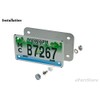 Stainless Steel Backing Reinforce Plate for Motorcycle License Plate, Chrome