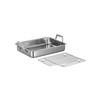 Tramontina Rectangular Roasting Pan with Basting Grill Stainless Steel 13.5-Inch,