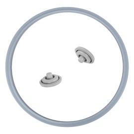 Schnellkochtopf Ersatzteil für WMF, Dichtungsring Schnellkochtopf 22 cm Sicherheitsventil für Schnellkochtopf Deckel Lebensmittelechter Gummiring（3 Teiliges Set）