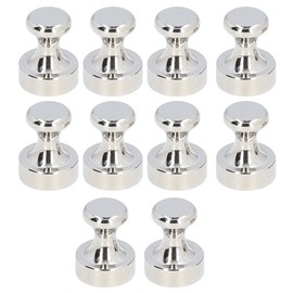 10PCS Magnetic Push Pins Multifunctional Strong Magnet Metal Thumbtacks for Home Refrigerator Whiteboard 20x25mm / 0.8x1in