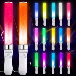 LED Light Stick, Colourful Glow Sticks, LED Lightstick, 15 Colours, Glow Sticks, Children's Party Accessories, Glow Sticks for Party, Concert, Christmas, Wedding, Anime Concerts, Children