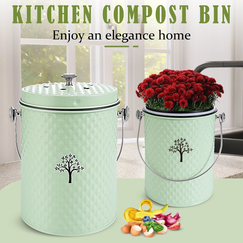 ARC Countertop Compost Bin Kitchen,Odor Resistant Indoor Compost Bin with