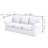 Polyester Flax Sofa Covers Custom Made Compatible for IKEA Ektorp