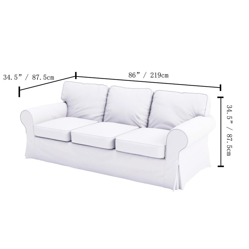 Polyester Flax Sofa Covers Custom Made Compatible for IKEA Ektorp