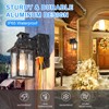 TITOSICHY Porch Light with GFCI Outlet Dusk to Dawn Motion