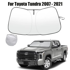 Unbranded Front Auto Windshield Cover Car Windshield Sun Shade for 2007-2021 Toyota Tundra