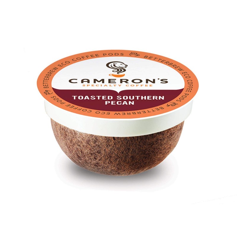 Cameron's Coffee Single Serve Pods, Flavored, Toasted Southern Pecan, 12