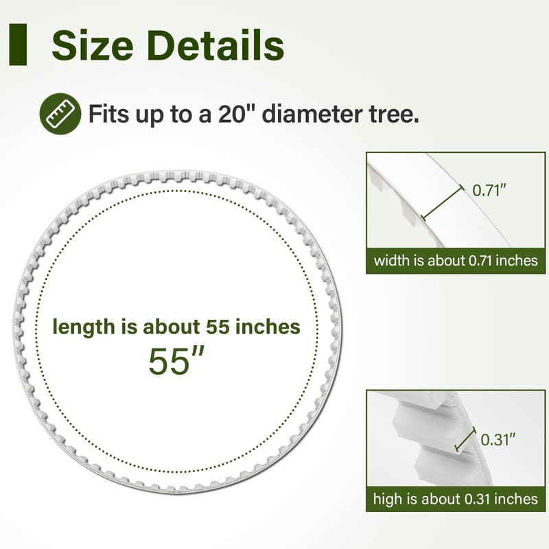 DuckcowsC Climber Tree Stand Straps, 2Pcs Traction Belts Replacement Straps