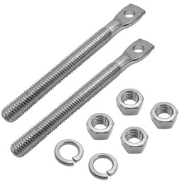 GOLKNHA 2PCS 5/8" Snow Plow Trip Spring Eye Bolt 1/2" Hole for Buyers SAM 1302005, NLP SNP6224,Meyer 09124,Western 90493K