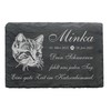 Cat Memorial Plaque with Name Date Tombstone 22 x 16
