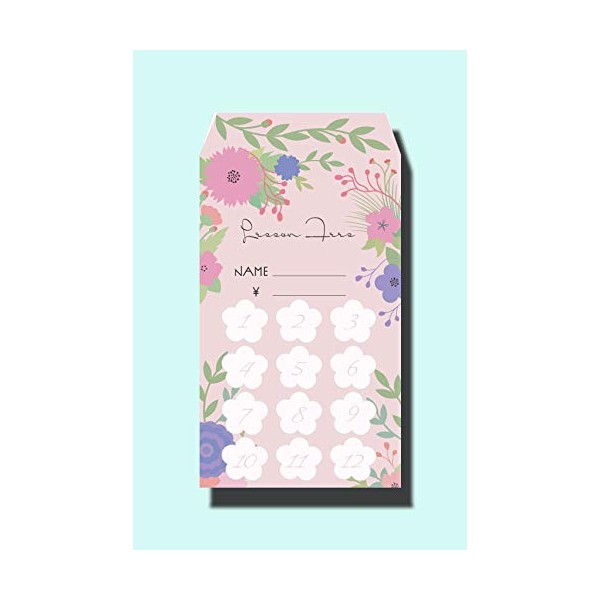 FLOWER Pink-Beige Tsuki Sacks, 10 Sheets
