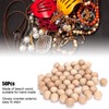 50 Pcs 1 Inch (2.54 cm) Natural Unfinished Wooden Balls