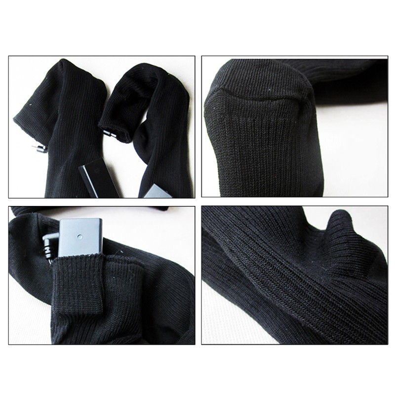Electric Warming Socks Comfortable Cotton Stretchable 21 to 30cm Thermal