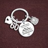 Nfyxcaz 60th Birthday Keychain Gifts for Women Men Inspirational Birthday