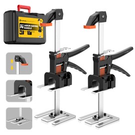 Mtnte Labor Saving Handle 12 In Lever Arm Lifter Drywall Lift for Wall Tile Locator, Multi-Function Height Adjustment Lifting Device,Door Panel,Cabinet Jack Board Lifter Weight 490lb, lift range 6.7in