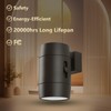2 PCS Rotatable LED Night Light, Plug-in, Fit Horizontal/Vertical Outlets,with