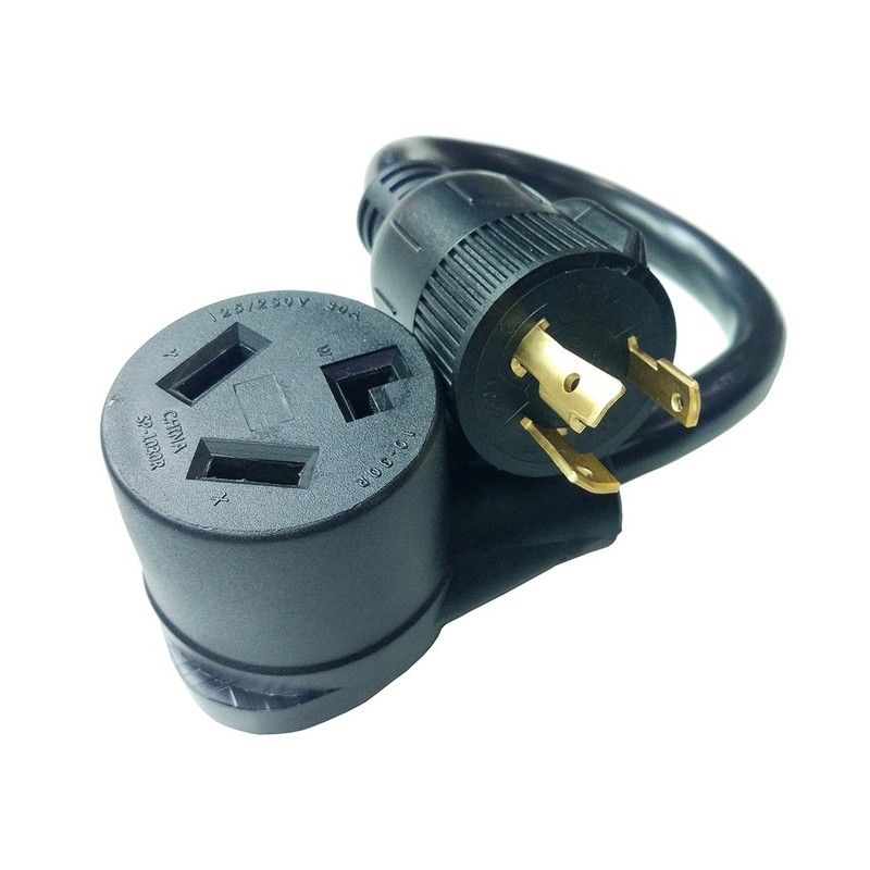 Parkworld 885859 Welding Adapter cord L6-30 Plug 3-Prong 30A Locking