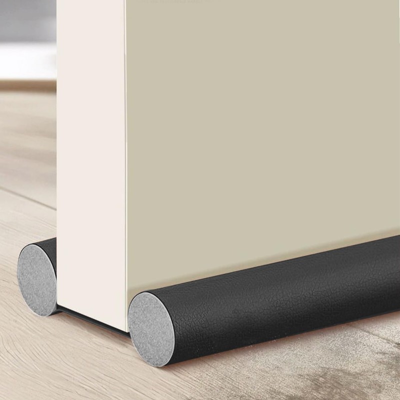 Double Under Door Draught Excluder, 37in/96cm Draft Excluder for Doors,