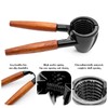 ZHIYUQL® Pack of 2 Nutcrackers Walnuts with Non-Slip Wooden Handle,