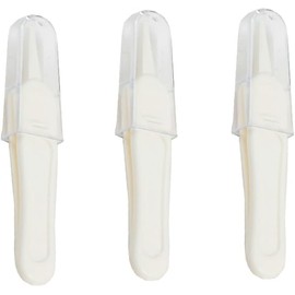 White Nasal Tweezers for Teens, 3 Pcs, Nose and Ear Cleaning Tools, Booger Pickers Removers