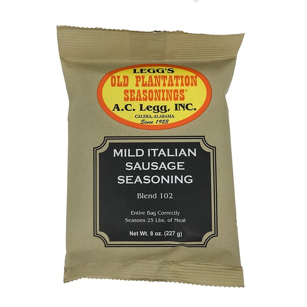 A.C. Legg - Mild Italian Sausage Seasoning - 8 Ounce