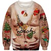 URAWESO Ugly Christmas Sweatshirt for Women Men Funny 3D Printed