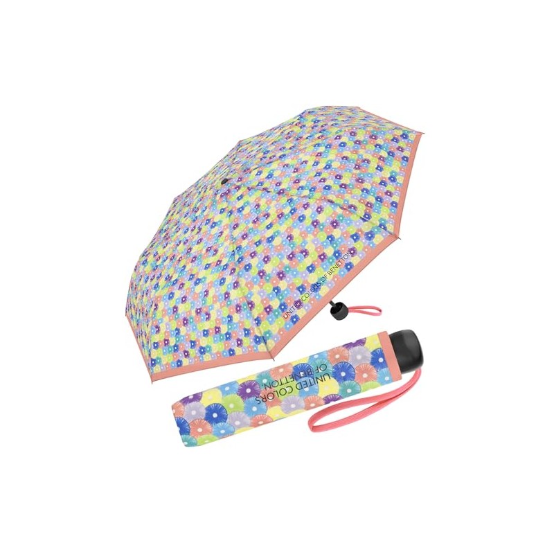 Benetton Pocket Umbrella Super Mini Dots, blooming dots peach, 95