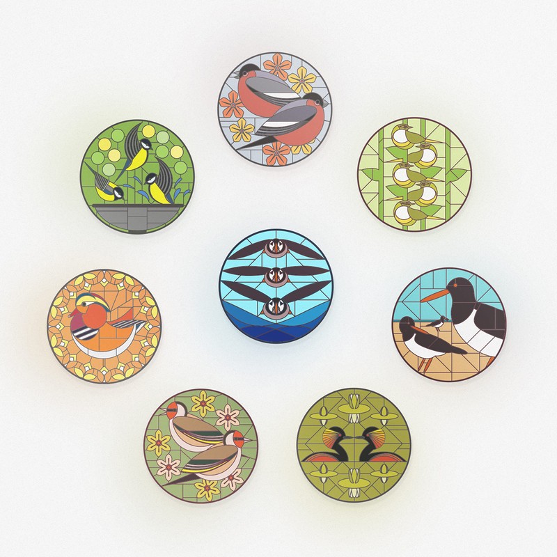 I Like Birds Static Cling Window Stickers for Glass 8