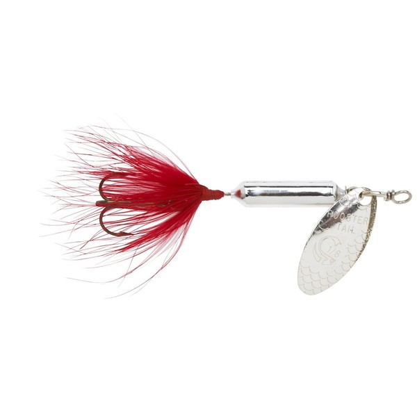 Yakima Bait Wordens Original Rooster Tail Spinner Lure, Metallic Silver,