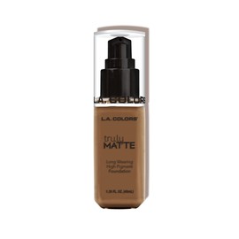 L.A. COLORS Truly Matte, Maquillaje líquido, Color Capuchino, Tono CLM363, 40 ml
