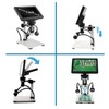 DM9 7'' LCD Digital Microscope 1200X, 1080P Coin Microscope Magnifier,