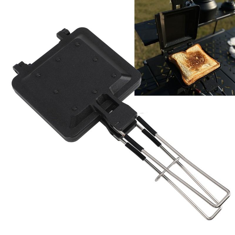 Camping Foldable Sandwich Maker Nonstick Coating Double Sided Sandwich Baking