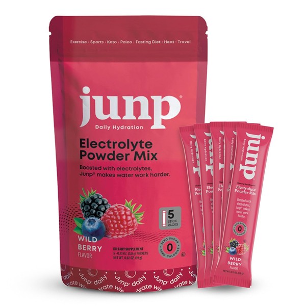JUNP Sugar Free Electrolytes Powder Packets for Water Instant Hydration