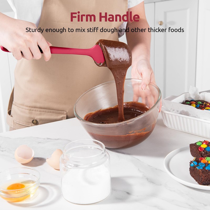 U-Taste Silicone Spatula Set with 600 Degrees Fahrenheit Heat Resistant