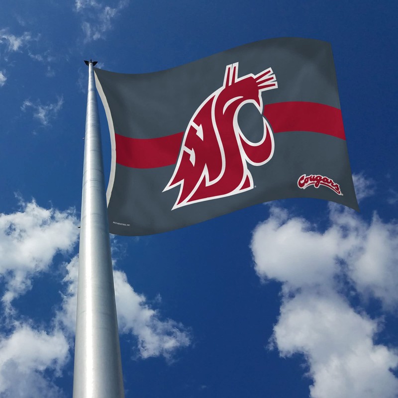 Rico Industries Bandera a rayas de Washington State Cougars –