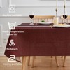 Tablecloth Red 100 x 100 cm Linen Tablecloth Weatherproof Garden