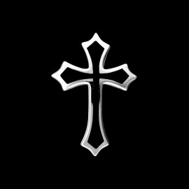 Mainland Silver Cross Pendant, 925 Sterling Silver Pendant, Christian Pendant, Jesus Pendant,...