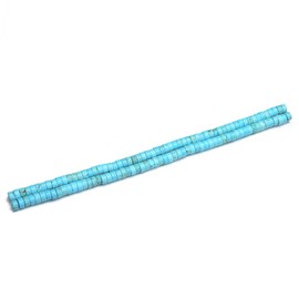 AD Beads Blue Turquoise Heishi Gemstone Loose Beads 15.5" 4mm 6mm 8mm 10mm 12mm (6mm)