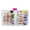 JasCherry Metal Fishing Lures Spinner Baits Fish Treble Hooks Tackle