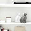 ECYC Minimalist Ceramic Lucky Cat Statue Living Room Desk Animal