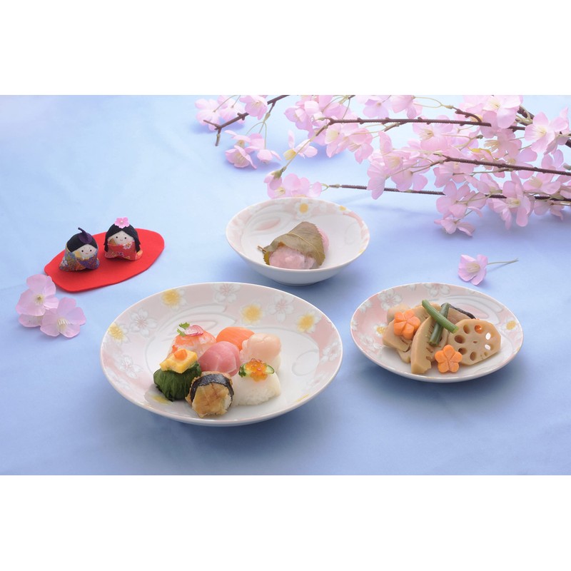 Kanese Mino Ware Flower Rabbit Medium Pot (Set of 3)